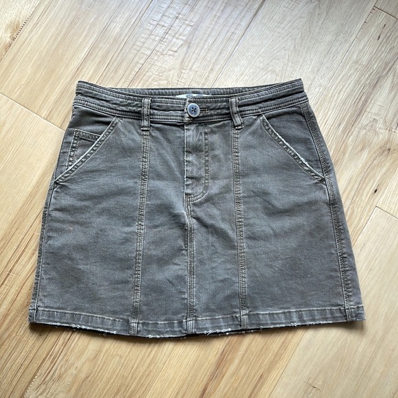 FREE People Lennox Seamed A Line Mini Skirt. Size 28. D4/A - Picture 4 of 8